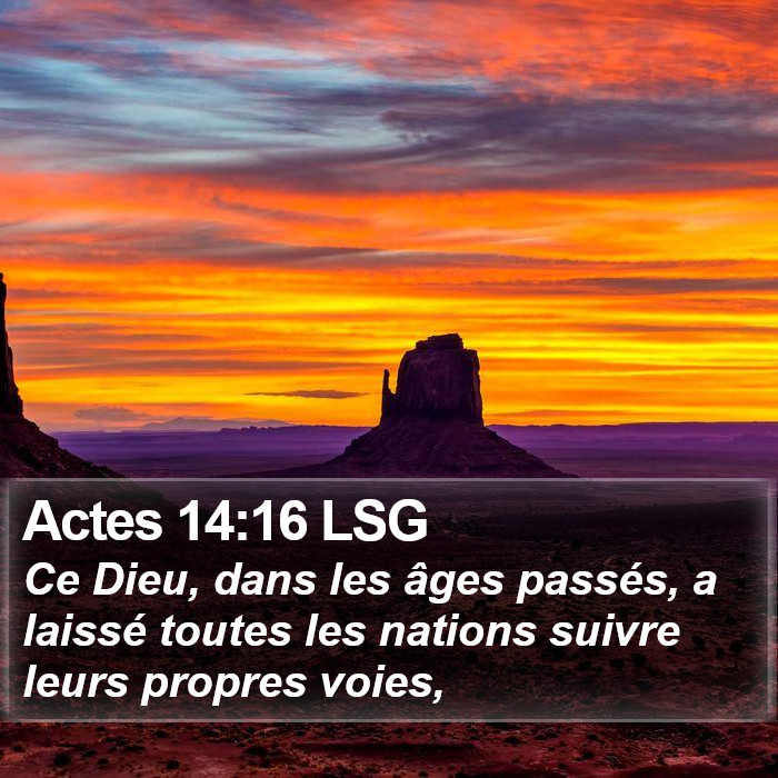 Actes 14:16 LSG Bible Study