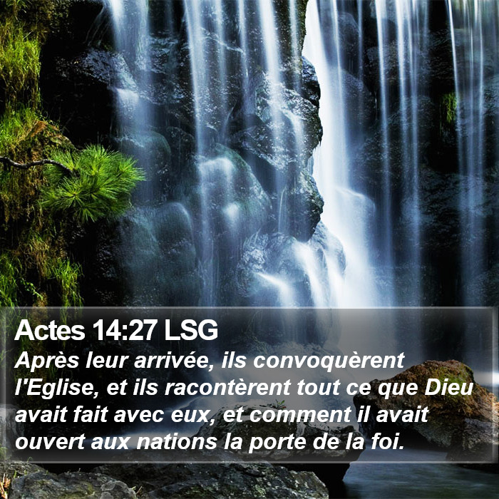 Actes 14:27 LSG Bible Study