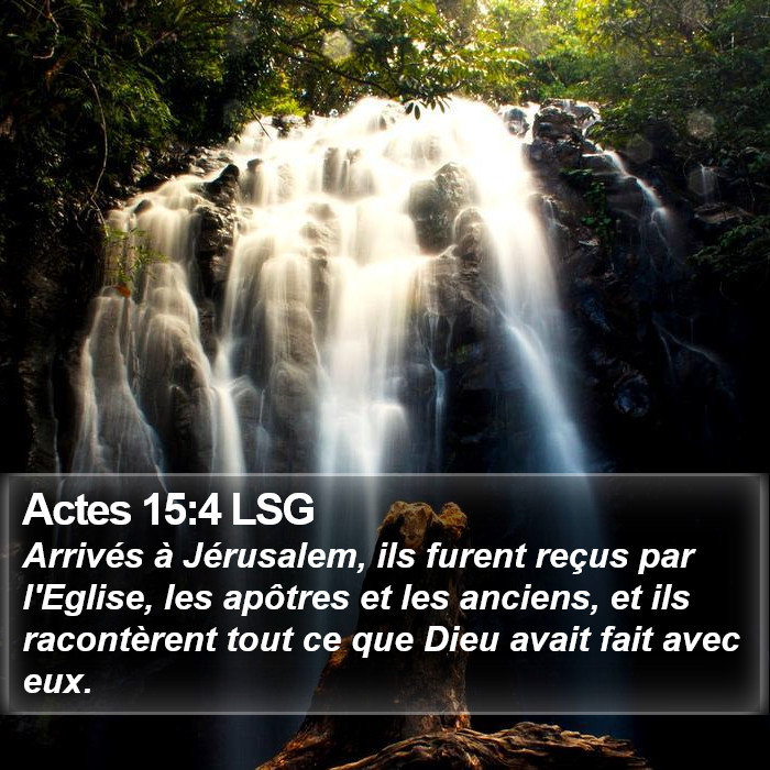 Actes 15:4 LSG Bible Study