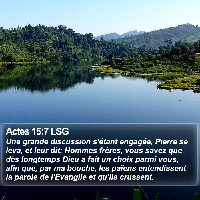 Actes 15:7 LSG Bible Study