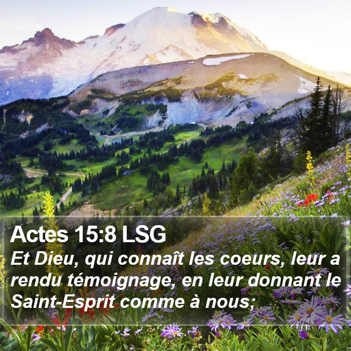 Actes 15:8 LSG Bible Study
