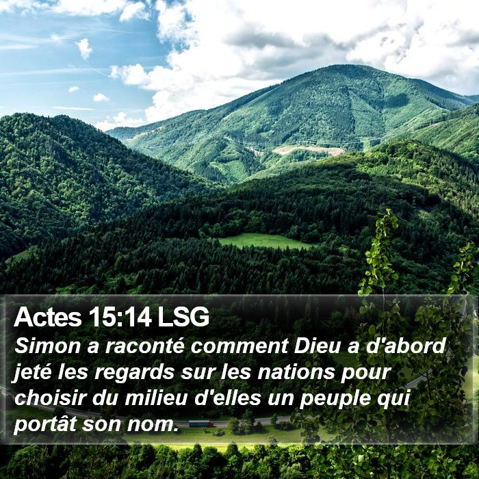 Actes 15:14 LSG Bible Study