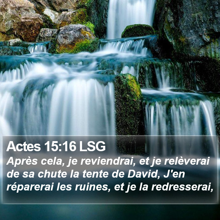 Actes 15:16 LSG Bible Study