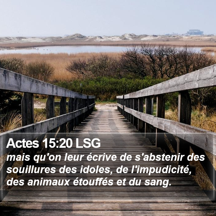 Actes 15:20 LSG Bible Study