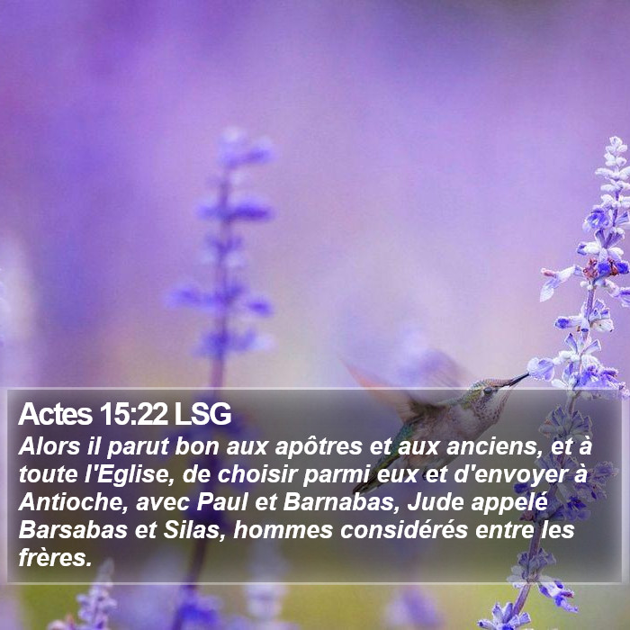 Actes 15:22 LSG Bible Study