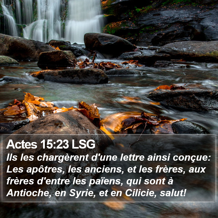 Actes 15:23 LSG Bible Study