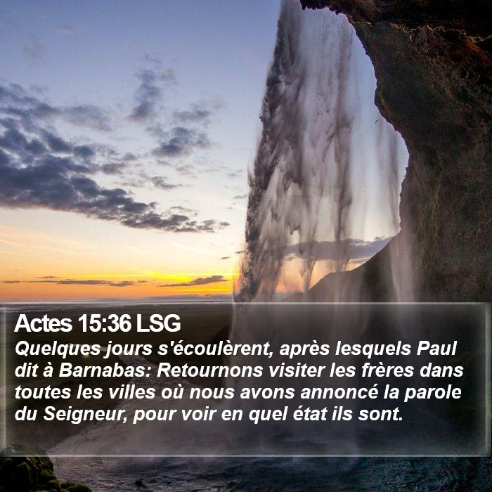 Actes 15:36 LSG Bible Study
