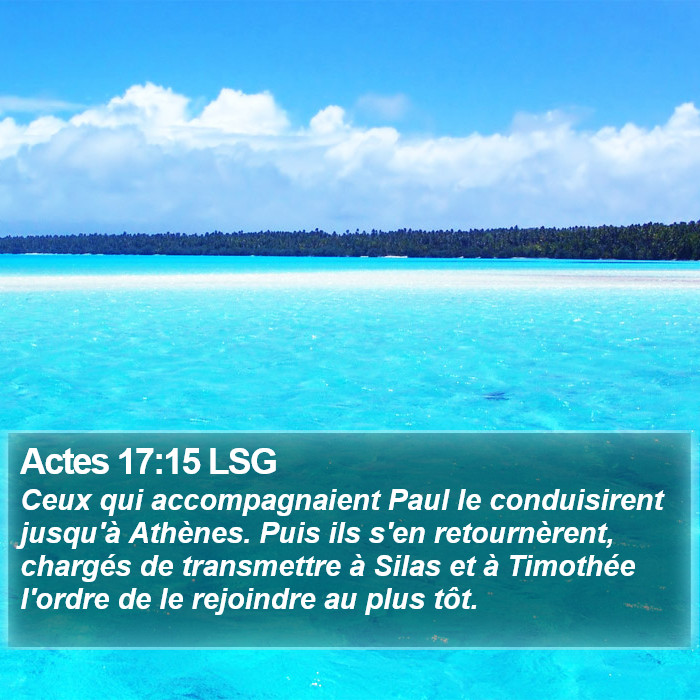 Actes 17:15 LSG Bible Study