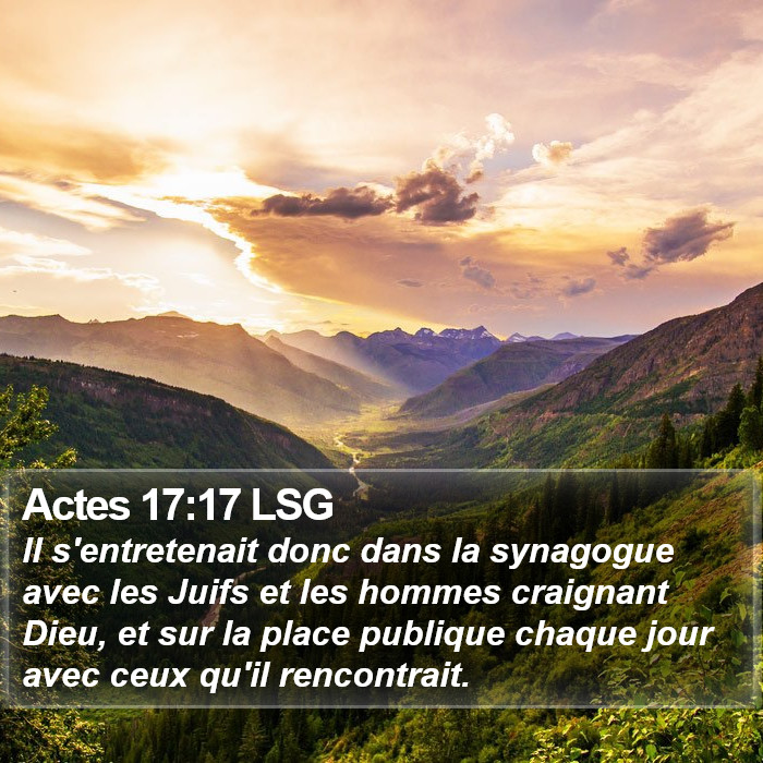 Actes 17:17 LSG Bible Study