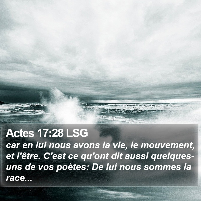 Actes 17:28 LSG Bible Study