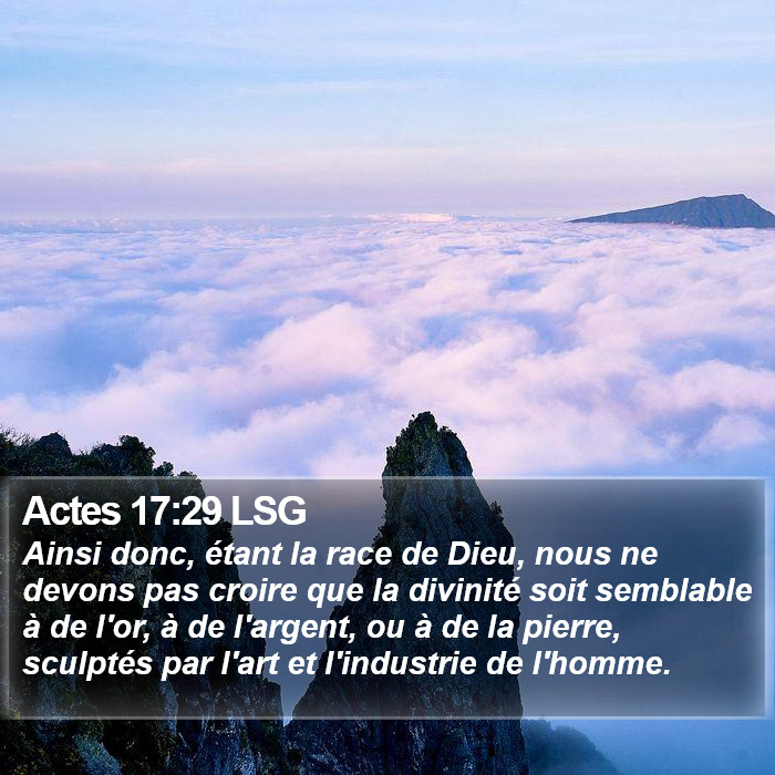 Actes 17:29 LSG Bible Study