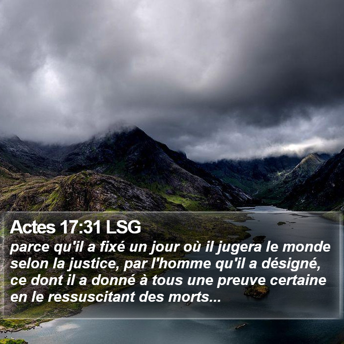 Actes 17:31 LSG Bible Study