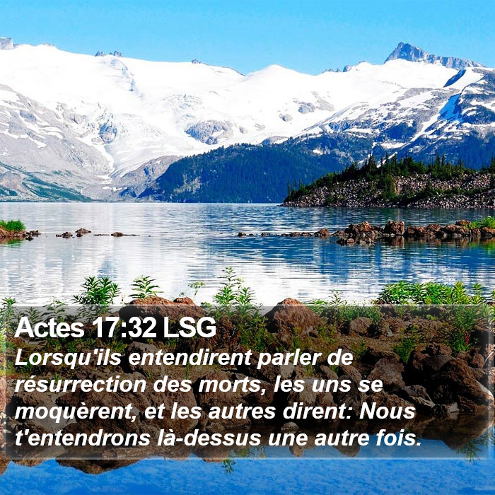 Actes 17:32 LSG Bible Study