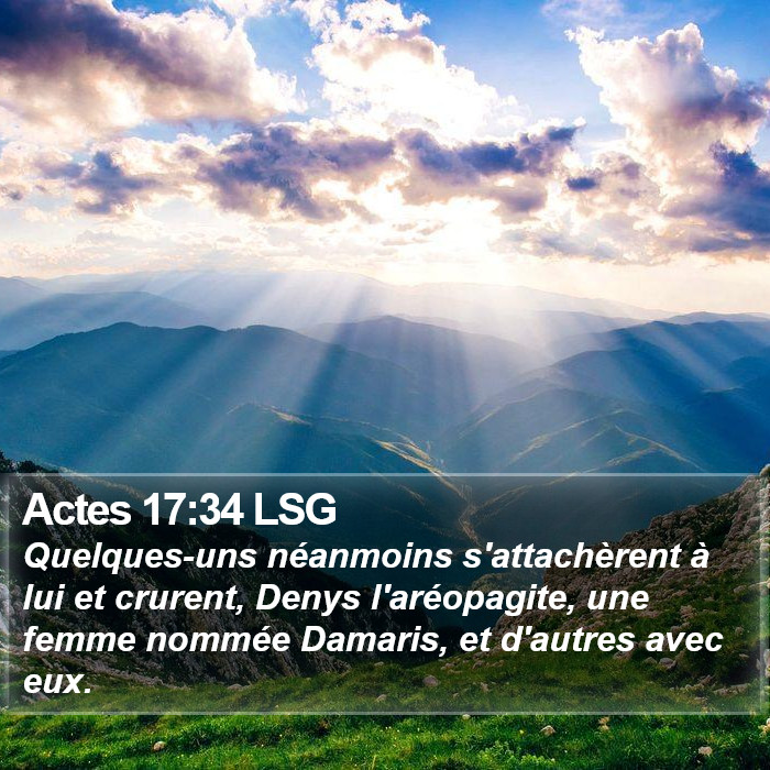 Actes 17:34 LSG Bible Study