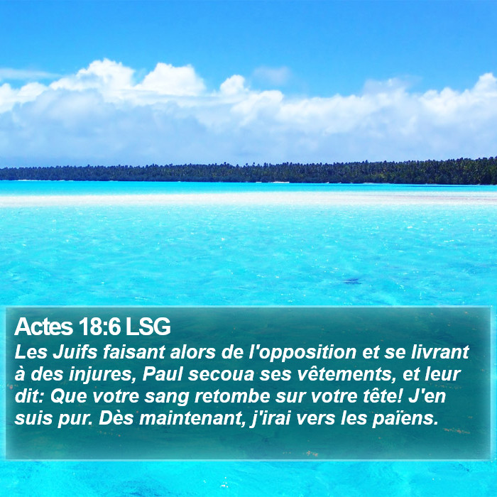 Actes 18:6 LSG Bible Study