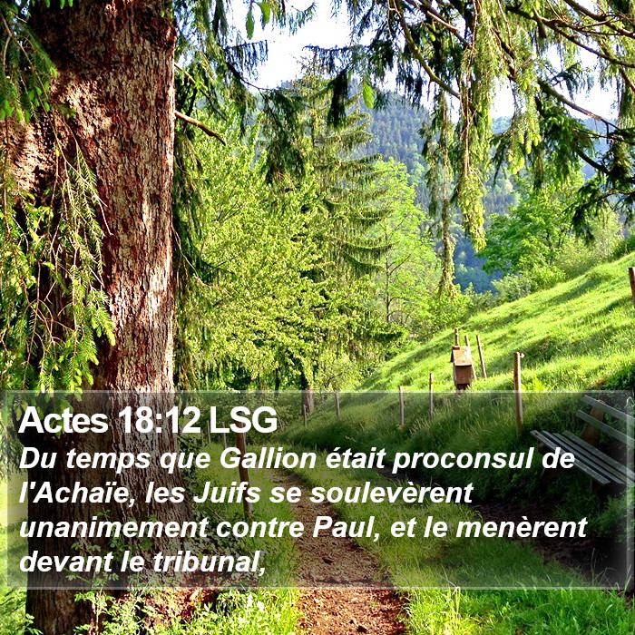 Actes 18:12 LSG Bible Study