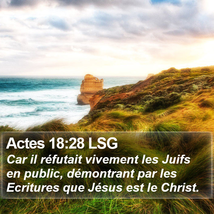 Actes 18:28 LSG Bible Study