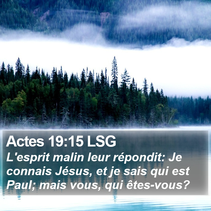 Actes 19:15 LSG Bible Study