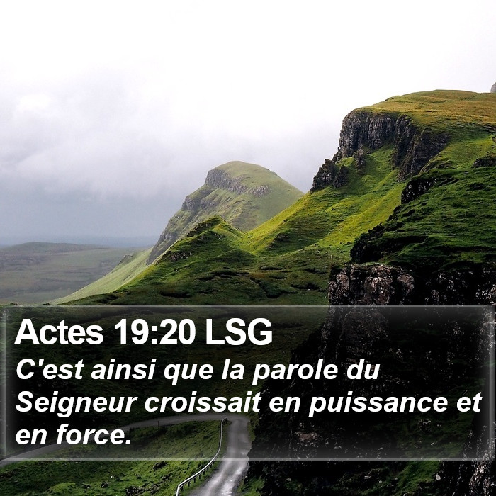 Actes 19:20 LSG Bible Study