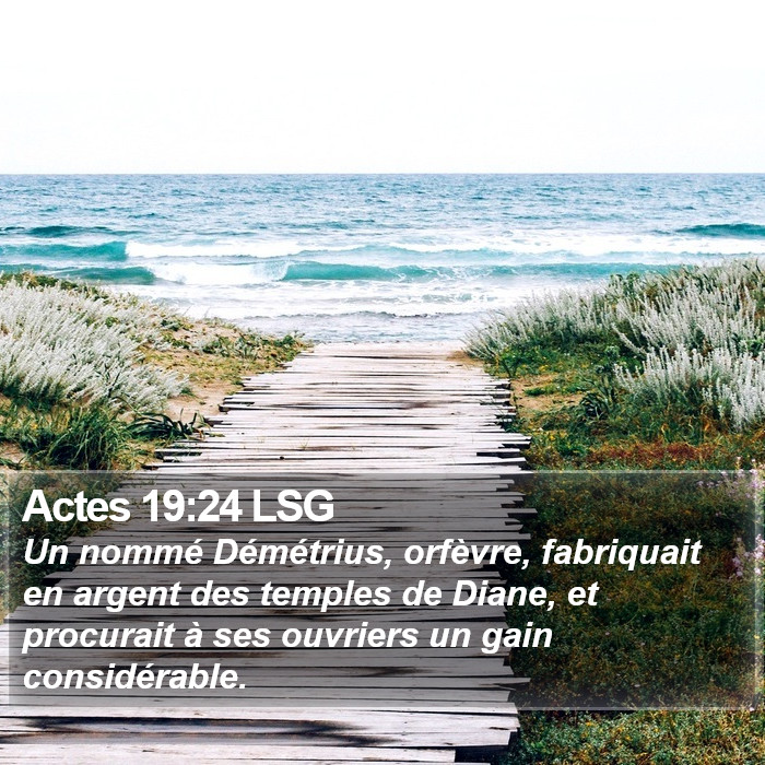 Actes 19:24 LSG Bible Study