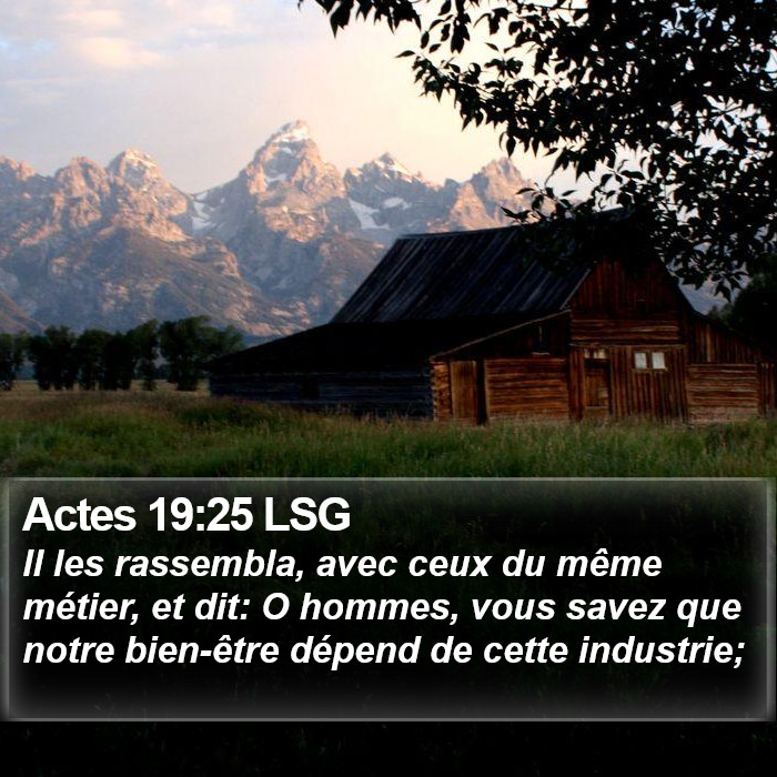 Actes 19:25 LSG Bible Study