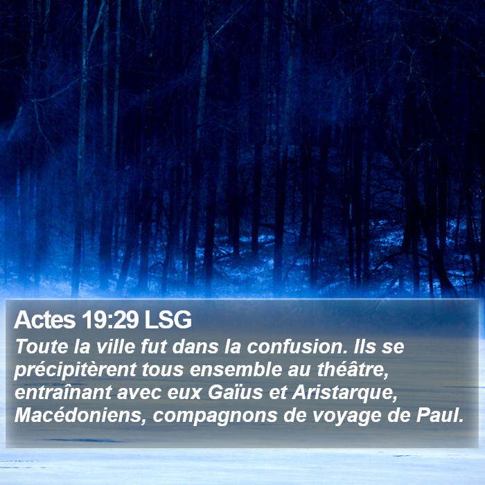 Actes 19:29 LSG Bible Study