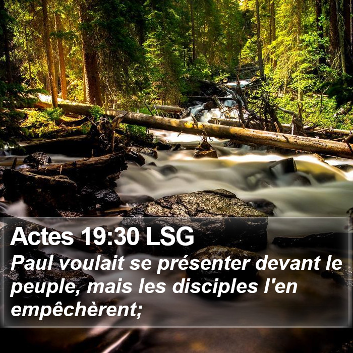 Actes 19:30 LSG Bible Study