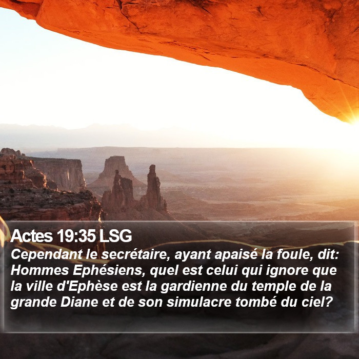 Actes 19:35 LSG Bible Study