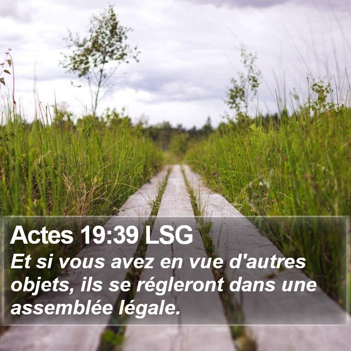 Actes 19:39 LSG Bible Study