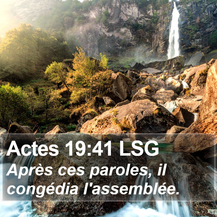 Actes 19:41 LSG Bible Study