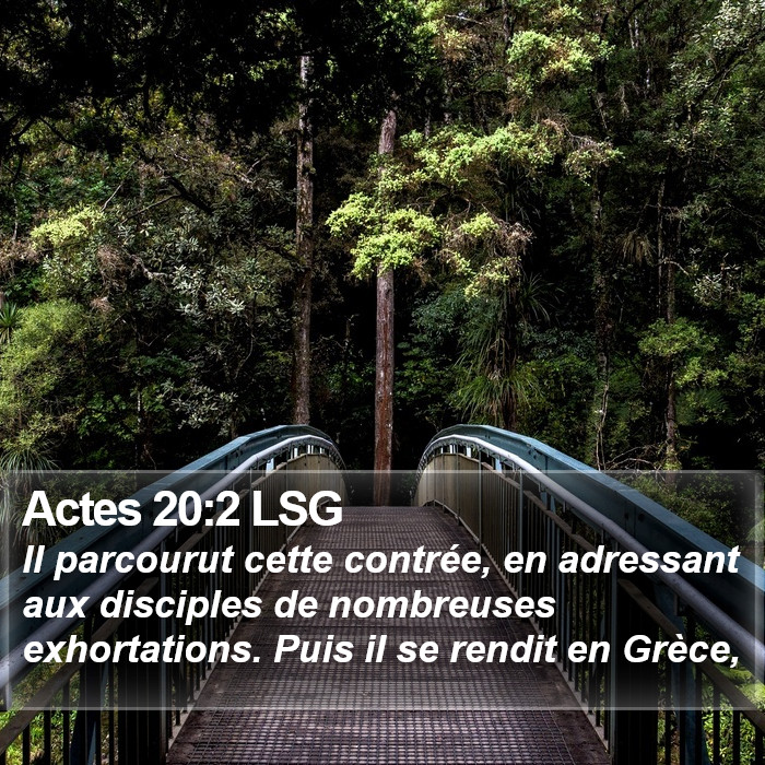 Actes 20:2 LSG Bible Study