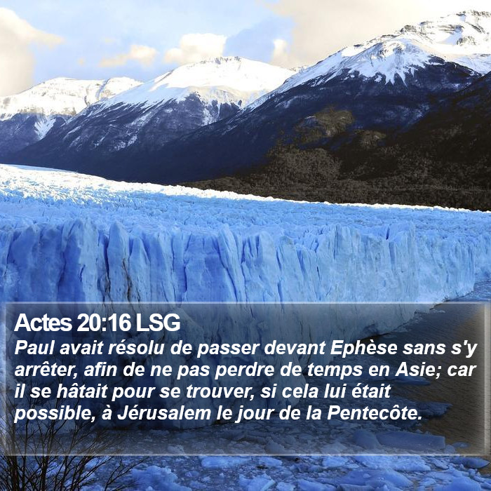Actes 20:16 LSG Bible Study