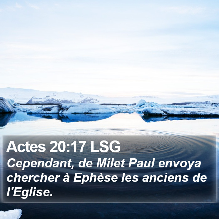 Actes 20:17 LSG Bible Study
