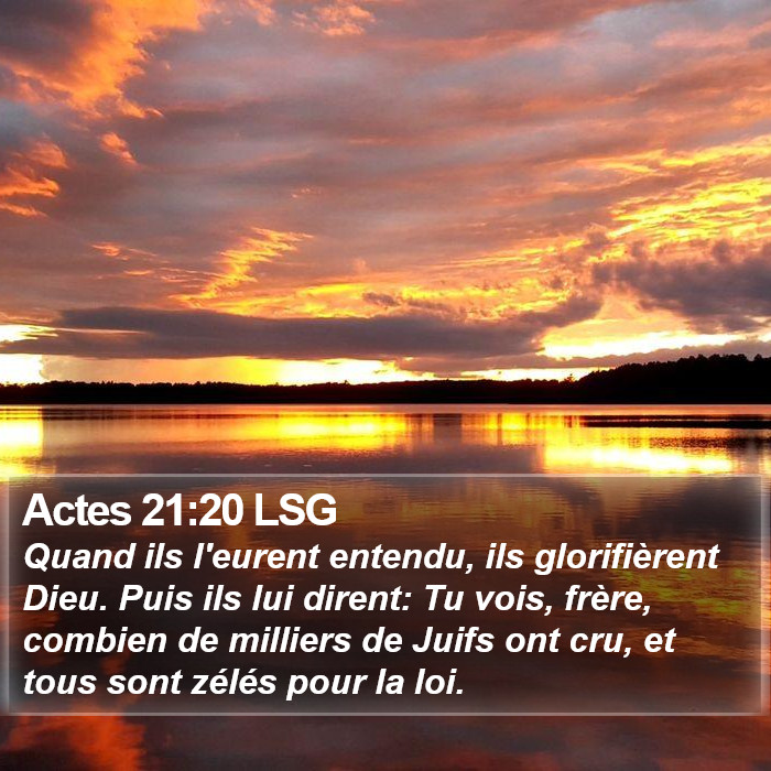 Actes 21:20 LSG Bible Study