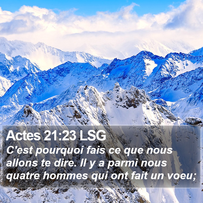 Actes 21:23 LSG Bible Study