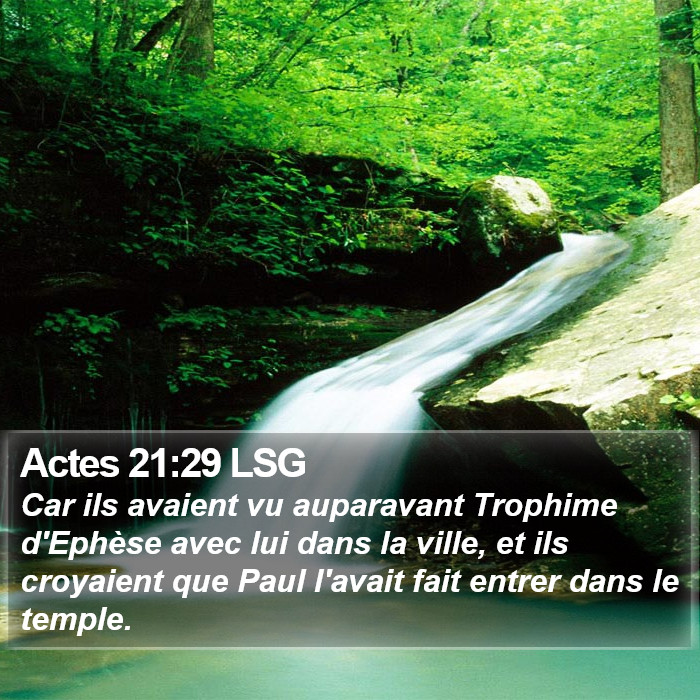 Actes 21:29 LSG Bible Study