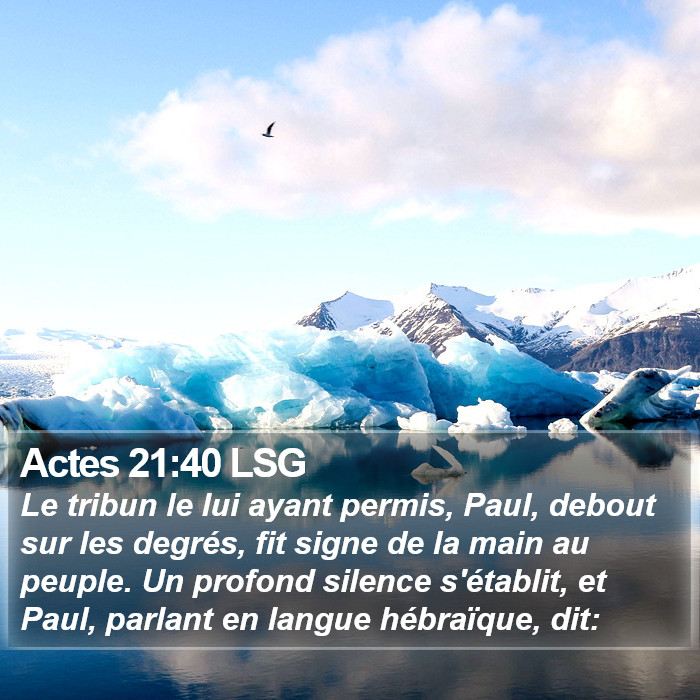 Actes 21:40 LSG Bible Study