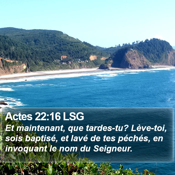 Actes 22:16 LSG Bible Study
