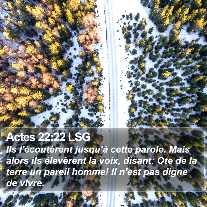 Actes 22:22 LSG Bible Study
