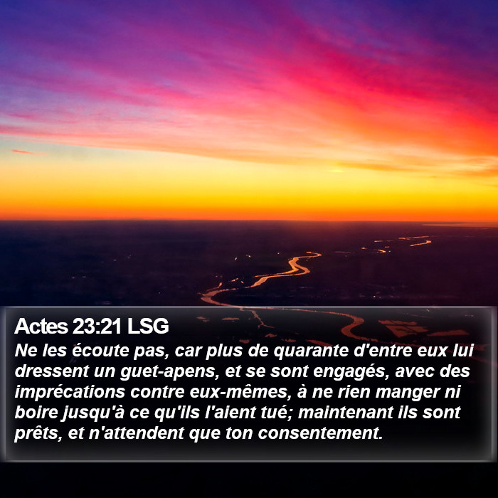Actes 23:21 LSG Bible Study