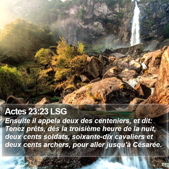 Actes 23:23 LSG Bible Study