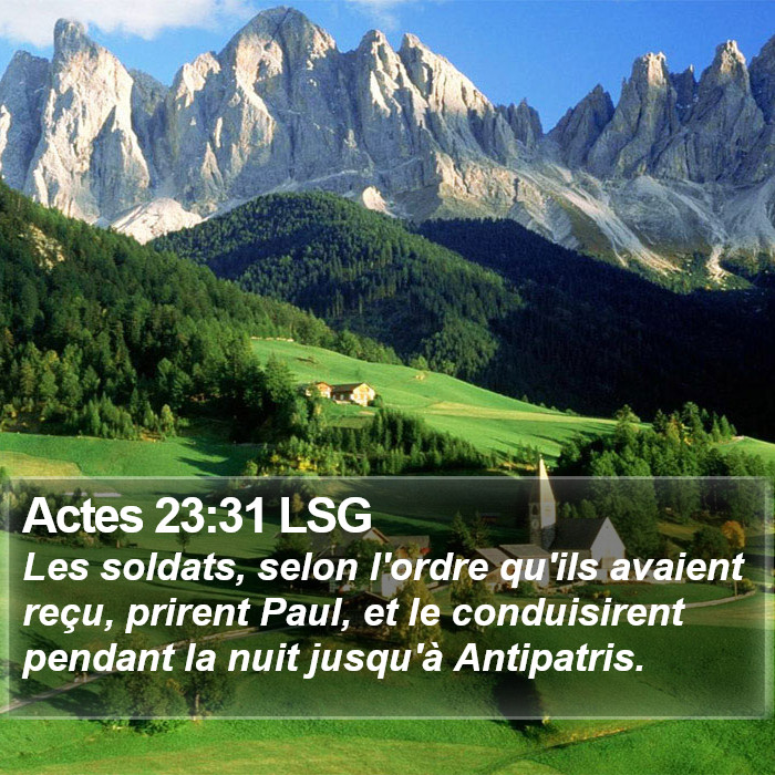 Actes 23:31 LSG Bible Study