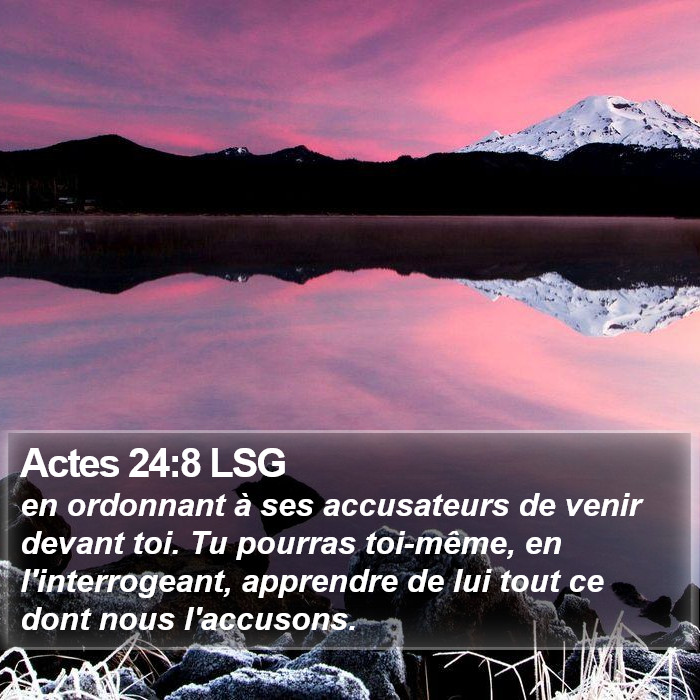 Actes 24:8 LSG Bible Study