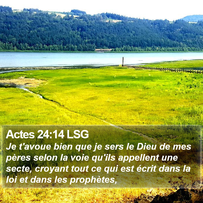 Actes 24:14 LSG Bible Study