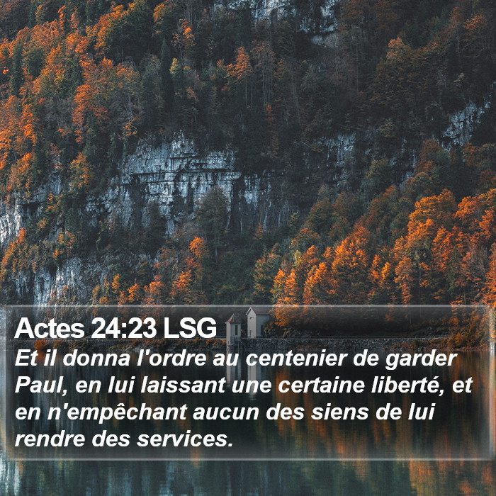 Actes 24:23 LSG Bible Study