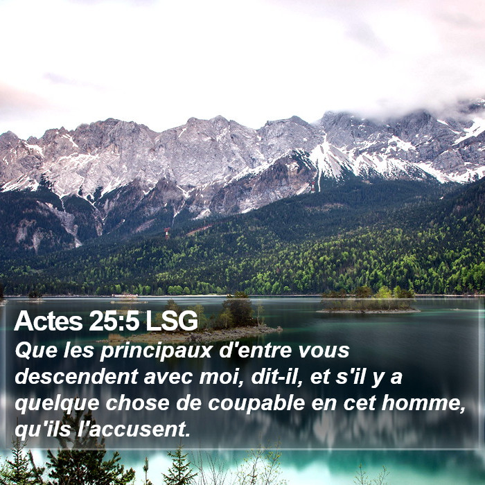 Actes 25:5 LSG Bible Study