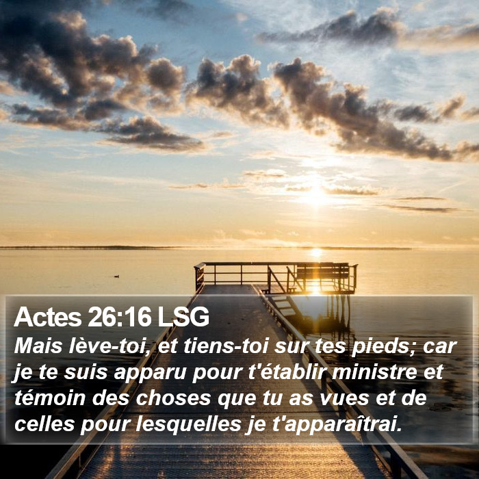 Actes 26:16 LSG Bible Study