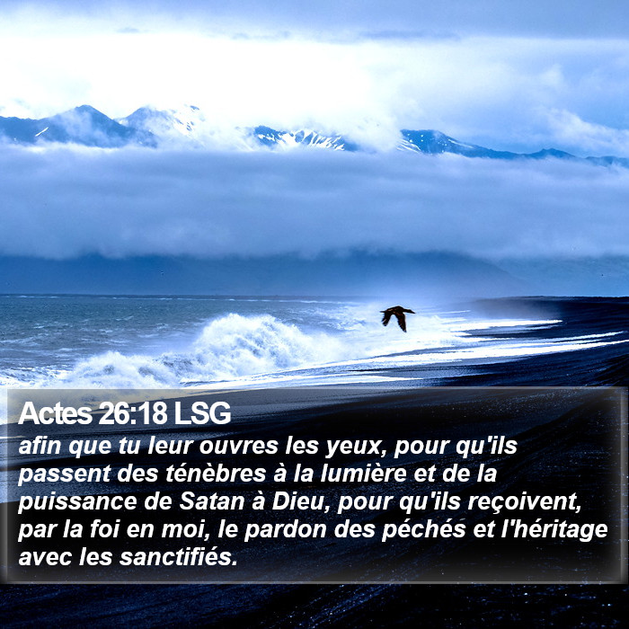 Actes 26:18 LSG Bible Study