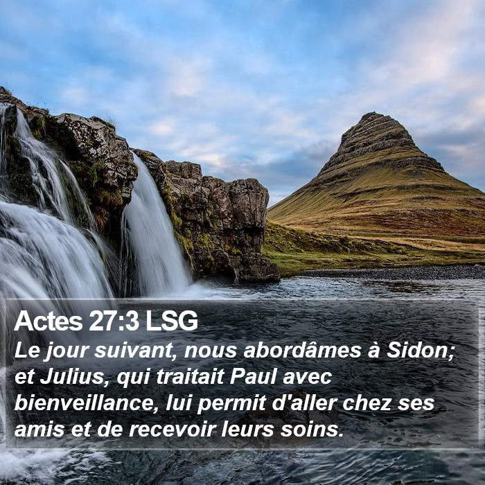 Actes 27:3 LSG Bible Study