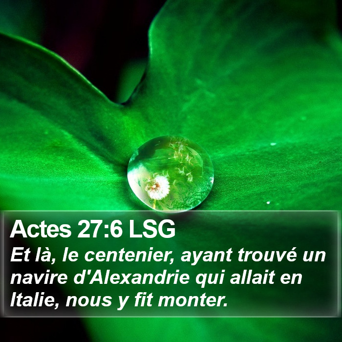 Actes 27:6 LSG Bible Study